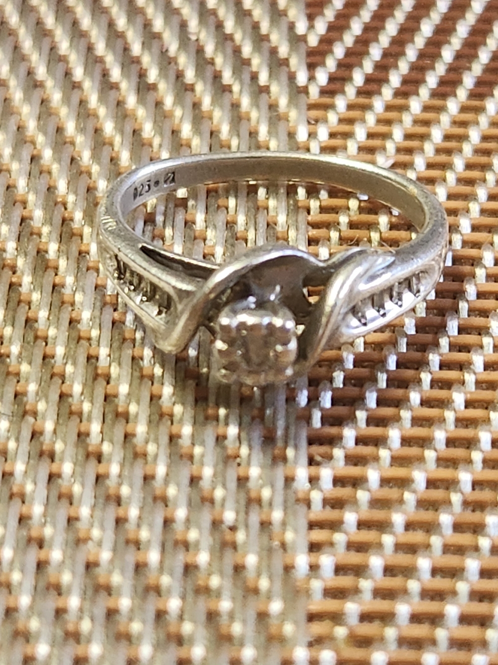 Sterling Silver White Ring